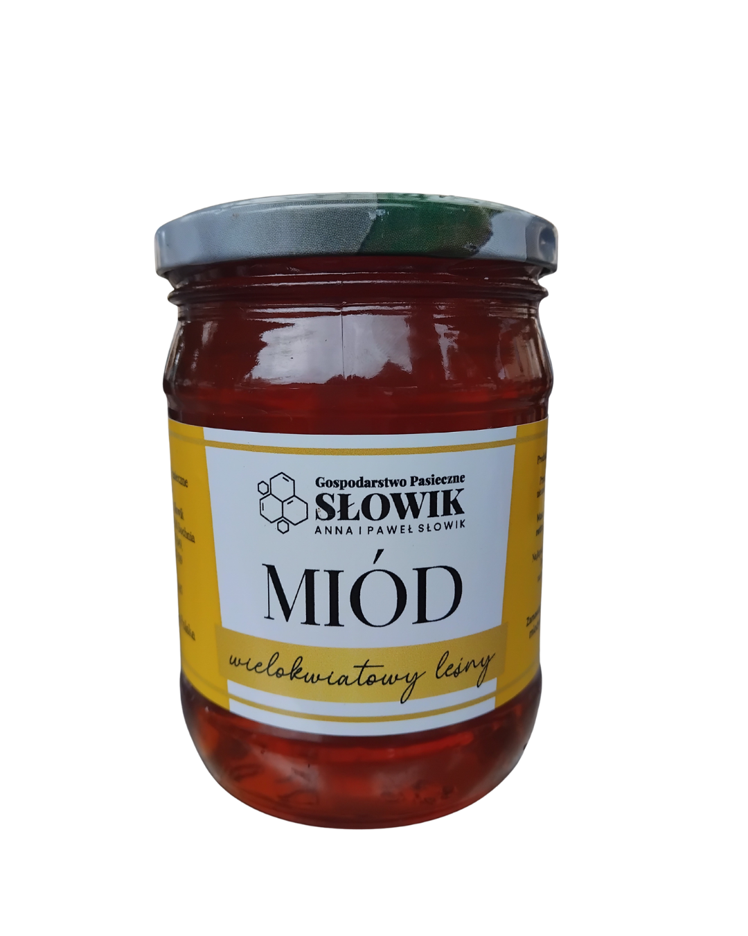 Słoik miodu wielokwiatowego leśnego
