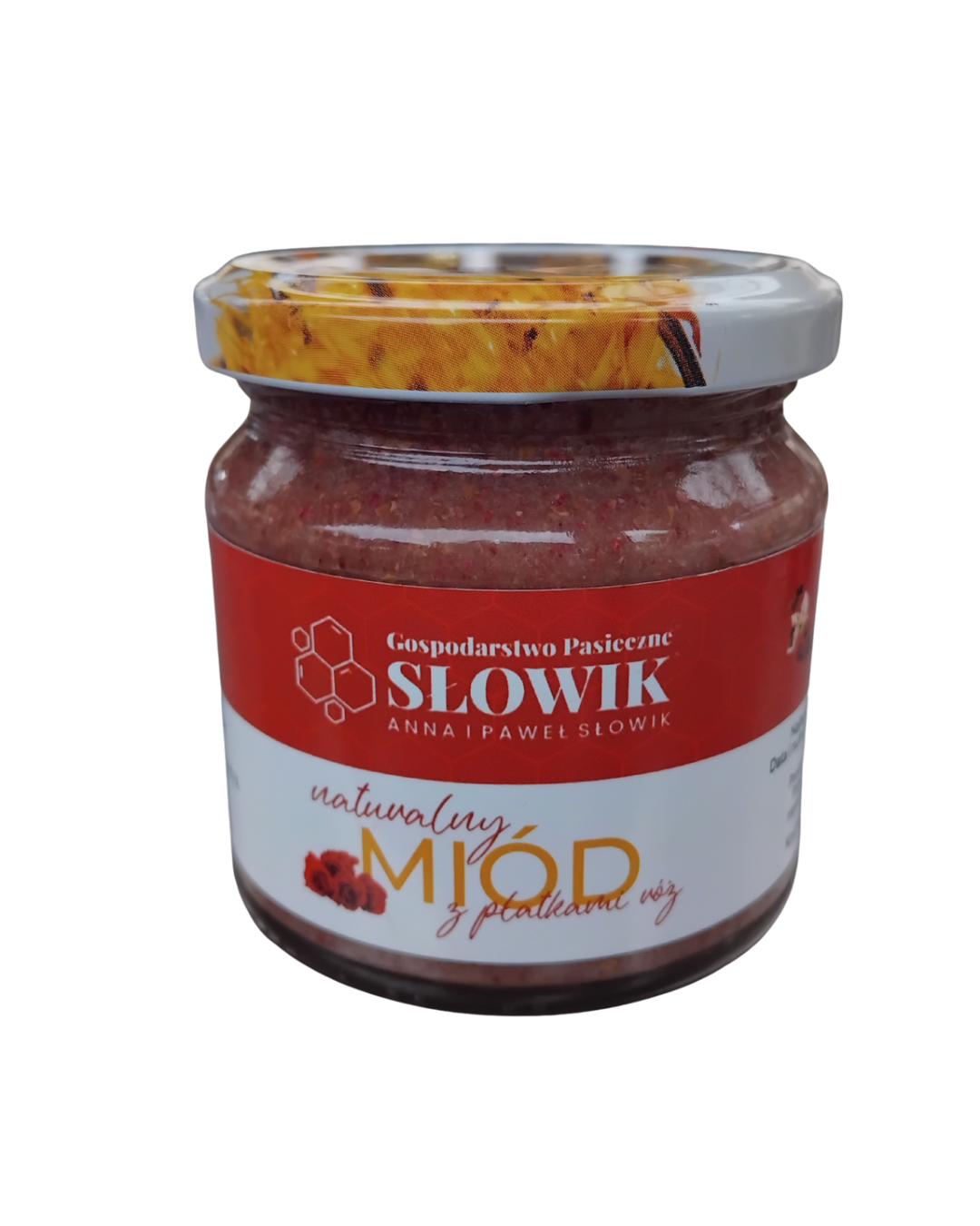 Miód z płatkami róż