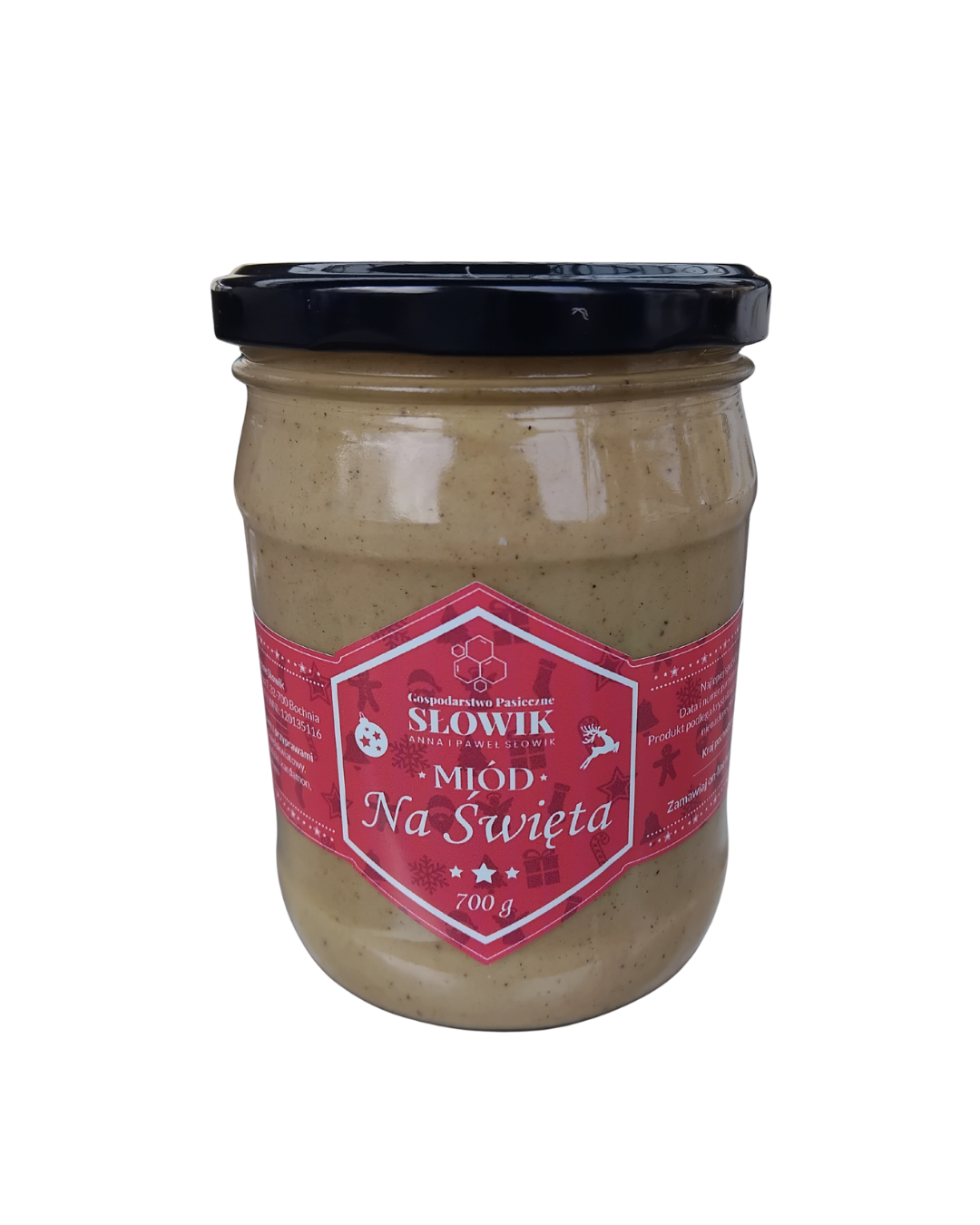 miód świąteczny 700 g naturalny miód wielokwiatowy na święta