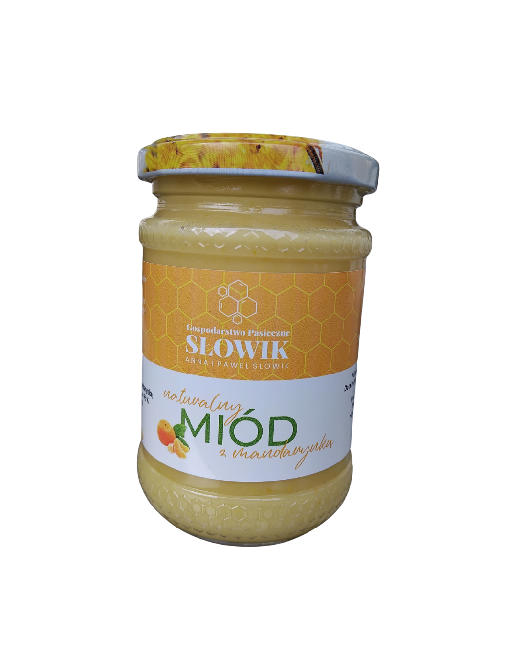 naturalny miód z mandarynką 400 g miód wielokwiatowy cytrusowy