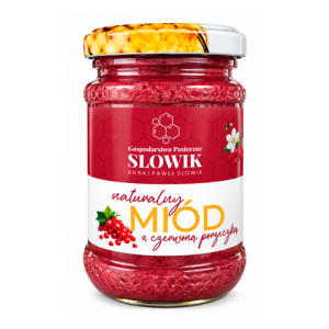Miód z czerwoną porzeczką